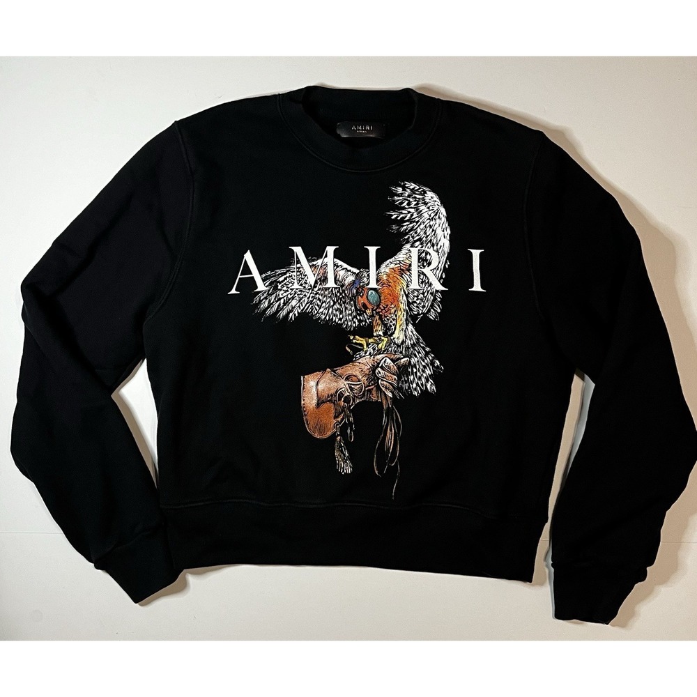 Amiri Falcon Crewneck Sweatshirt Size XS X Small